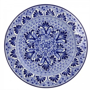 Novica Alonso Luis Mexican Authentic Talavera Handcrafted Ceramic Plate NVC3342